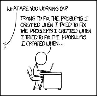 XKCD Fixing Problems